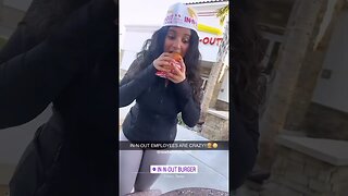 IN-N-OUT EMPLOYEE GOES CRAZY!!🍔😂#shorts