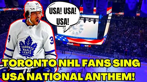 National Anthem Is SUNG By Canadian NHL Fans After MIC OUTAGE in Toronto vs Buffalo Game!