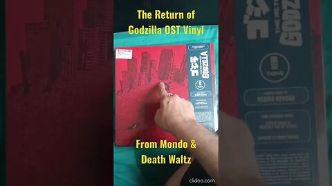 Return of Godzilla OST Vinyl - Mondo & Death Watlz 💿 #Godzilla #Shorts
