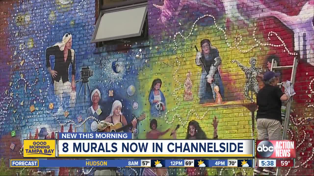 Eight murals now on buildings in Tampa's Channel district