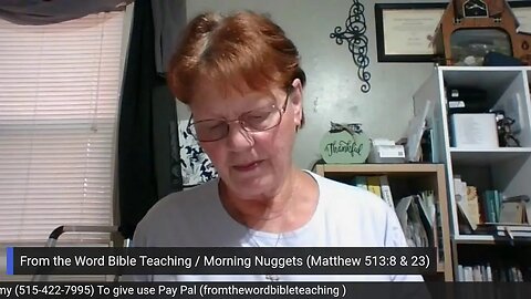 From the Word Bible Teaching / Morning Nuggets (9/4/23)