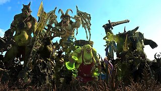 Nurgle Vs Greenskins | 12,000 Unit Cinematic Battle | Total War Warhammer 3