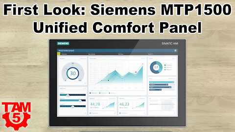 First Look: MTP1500 Unified Comfort Panel HMI from Siemens