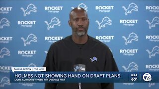 Lions GM Brad Holmes discusses draft options