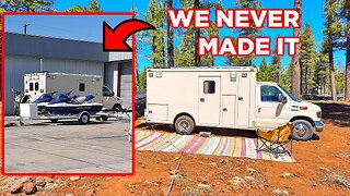 Day 1 Of Our Trip To A New Camp Didn't Go As Planned - Mechanical | Ambulance Conversion Life