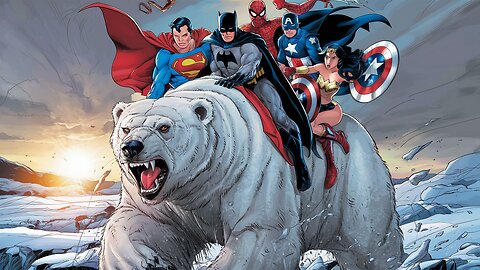 Marvel and DC Superheroes Riding Bears: An Epic Adventure