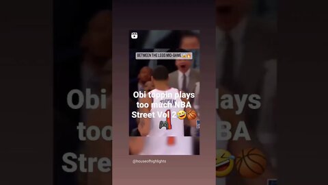 Obi Toppin Plays Too Much NBA Street Vol 2🤣🏀🔥🎮 Check Out This Nice Dunk💯 #nyk #nba #knicks #nyc #tbe