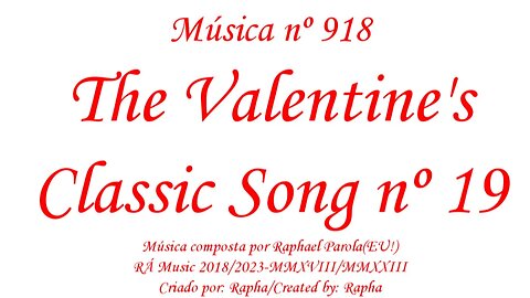 Música nº 918-The Valentine's Classic Song nº 19