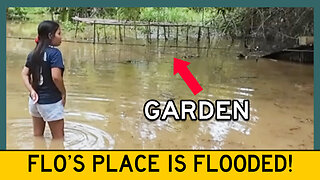 Flo's Village Hit By FLASH FLOOD! 6 Roosters Down and Garden Under Water