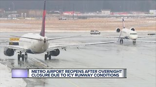 Detroit Metro Airport now open after overnight closure due to weather