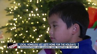 Homeless vet gifted a home for the holidays