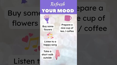 How to refresh your mood #mood #meditation #template
