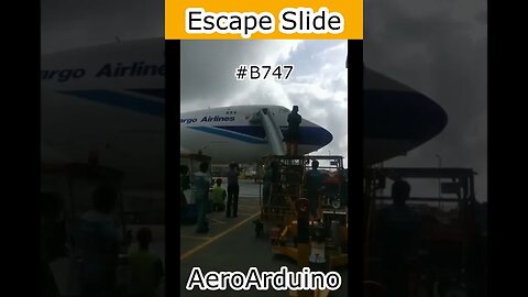 Watch Giant Cargo #Boeing #B747 Escape Slide Shooting #Fly #Aviation #AeroArduino