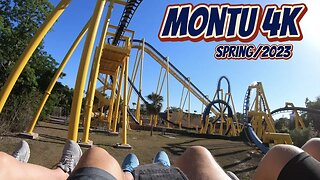 4K Montu Roller Coaster - Busch Gardens - Tampa, FL - Spring/2023