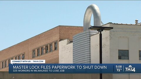 Master Lock files paperwork to shut down, 325 to lose job