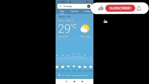 Google Weather Versus Actual Weather.