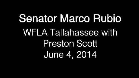 Rubio Discusses VA Reform Bill, Taliban Prisoner Release with WFLA Tallahassee's Preston Scott