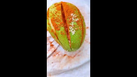enjoying green mango lovers 😘 p2