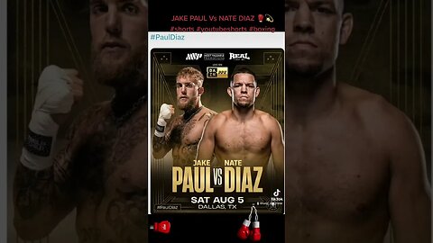 JAKE PAUL Vs NATE DIAZ 🥊💫 #shorts #youtubeshorts #boxing #PaulDiaz