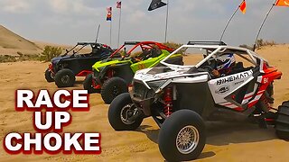 3 Different Bikeman tuned PROR's RACE up Choke! One of the Biggest Dune Hills!