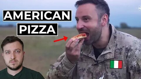 U.S Soldier Gives Italian Soldier Pizza MRE...Not Good