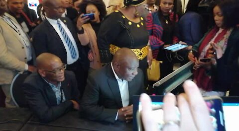 SOUTH AFRICA - Cape Town - Cyril Registers for 6th Parliament and attends ANC Caucus (Video) (Kz2)