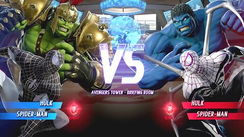 Gladiator Hulk & White Spiderman VS Blue Hulk & White Spiderman 2 I Marvel VS Capcom Infinite