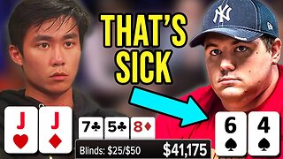 Rampage PUMMELED by Shaun Deeb's Straight | Poker Hand of the Day presented by BetRivers