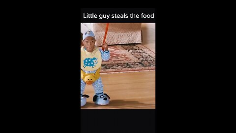 Little guy steals the food… shocking! #movie #fyp