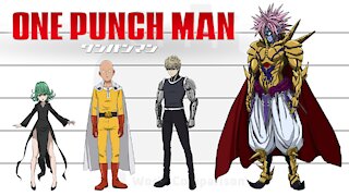 One Punch Man | Characters Height Comparison