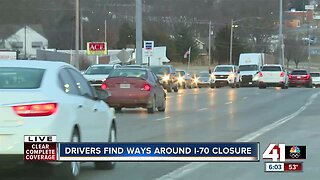 Drivers find ways around I-70 closure