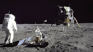 Restored Apollo 11 Moonwalk - Original NASA EVA Mission Video - Walking on the Moon