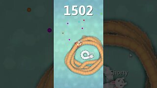 Little worm did not want to give up snake.io #shorts