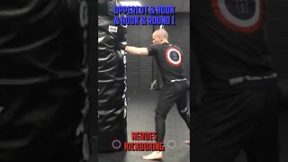 Heroes Training Center | Kickboxing "How To Double Up" Uppercut & Hook & Hook & Round 1 BH | #Shorts