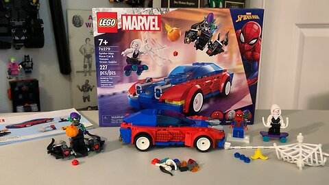 Spider-Man Race Car& Venom Green Goblin