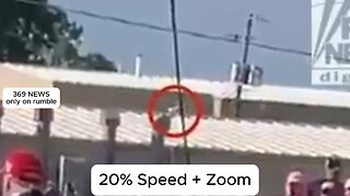 Trump Rally Shooter Walking On Roof - 3 Different Speeds and Zoom