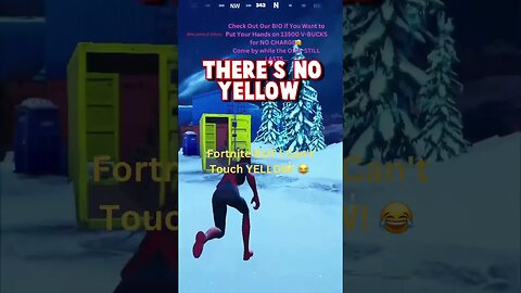 Fortnite BUT I Can't Touch YELLOW! 😂 #fortnite #yellow #fortnitegiveaway #epicgames #videogames #fg