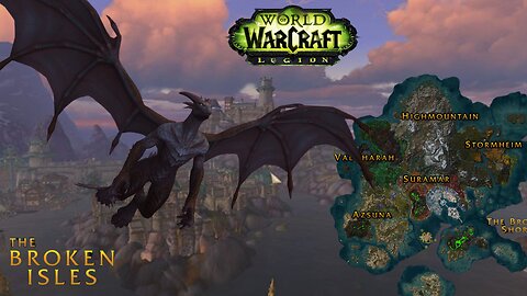 World of Warcraft! Gameplay Soaring Over the Broken Isles with the New Dracthyr Flight Abilities