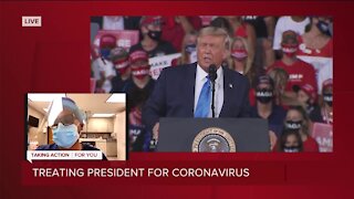 How should the president be treated for COVID-19