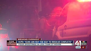 Four shootings in less than 27 hours