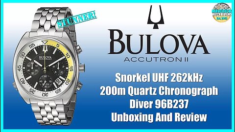 The Quartz Killer! | Bulova Accutron II Snorkel 262Khz 200m Quartz Chrono 96B237 Unbox & Review