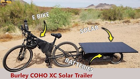 Solar Electric Bike Trailer - UNLIIMITED RANGE