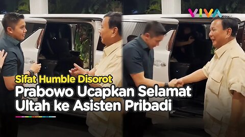 Moment Asisten Pribadi Prabowo Ulang Tahun, Sifat Humble Prabowo Jadi Sorotan