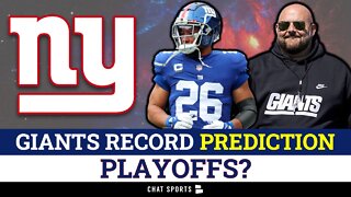 NY Giants 2022 Record Predictions For Every Home & Away Game On 17 Game NFL Schedule