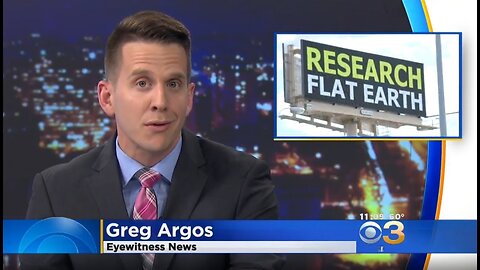 CBS Philadelphia covers Flat Earth billboard - ORIGINAL COPY ✅