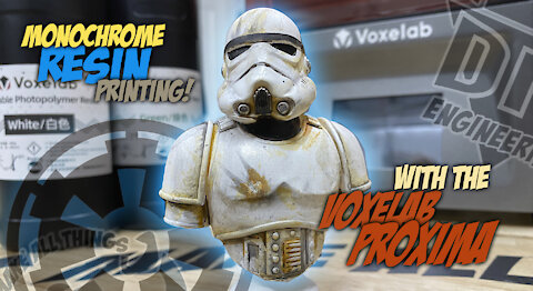 Episode 057: Monochrome Resin Printing Figurines with the Voxelab!