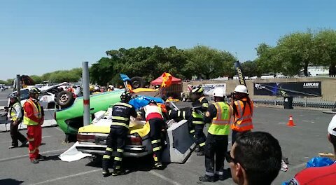 SOUTH AFRICA - Cape Town - World Vehicle Extrication competition (cell phone images &amp
