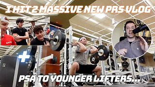 I Hit 2 Massive PRs Front Squat and Hang Power Clean | PSA TO YOUNGER LIFTERS | Funny GYM VLOG