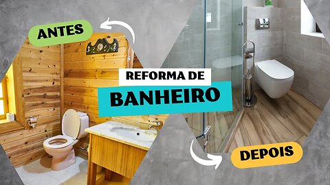 Empreiteira de obras - Antes e Depois - Reforma Geral de Banheiro. Empresa Calabria Reformas