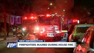 Firefighters injured during house fire